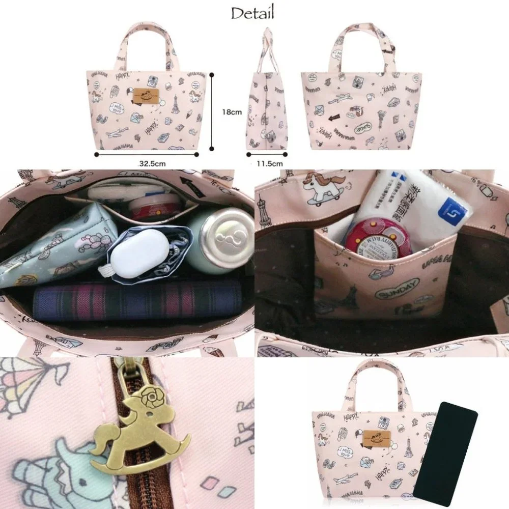 Waterproof Hedgehog Small Tote Handbag Purse - Picture 2 of 8